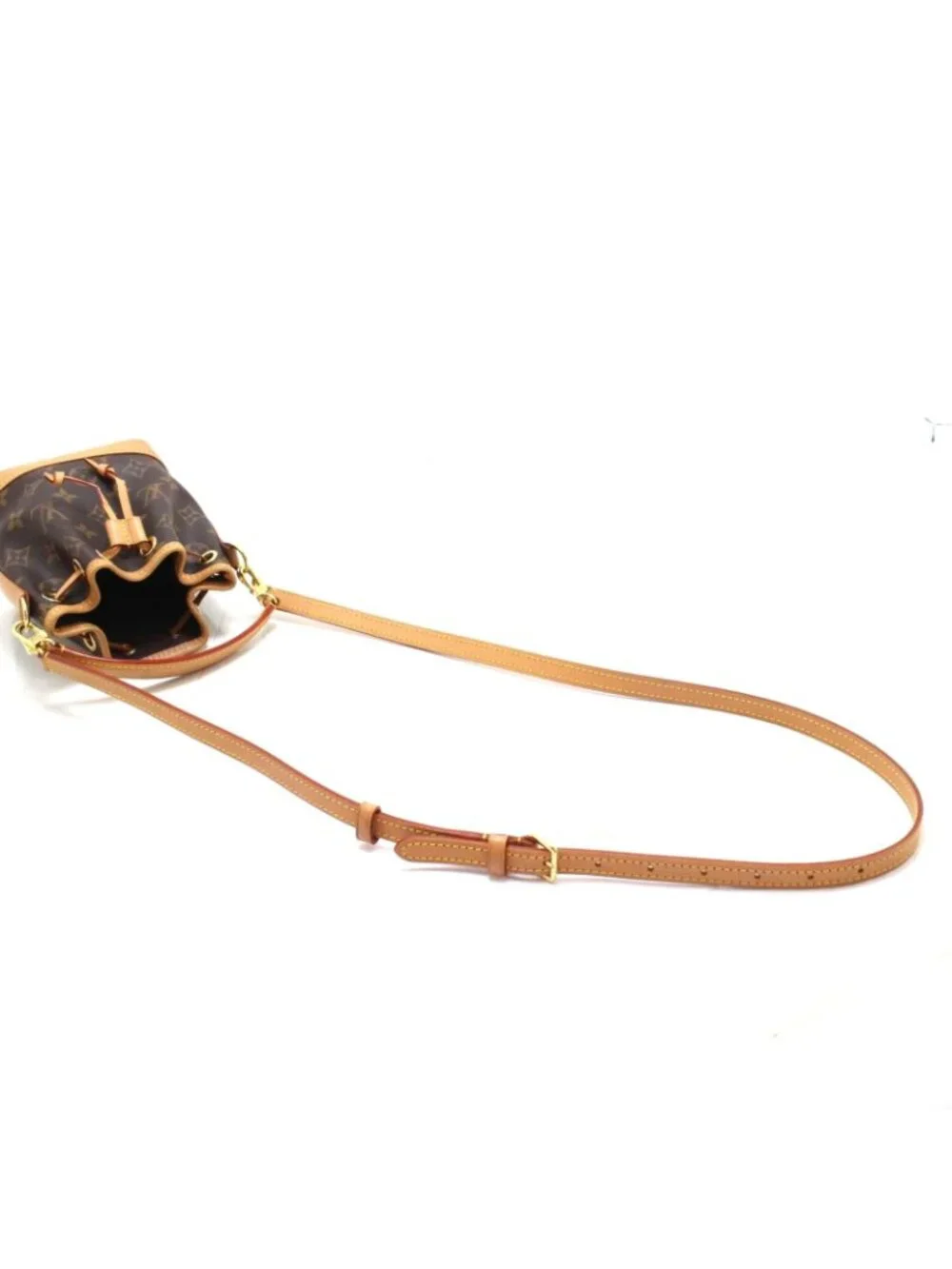 Louis Vuitton Nano Noe Monogram Shoulder Bag Canvas